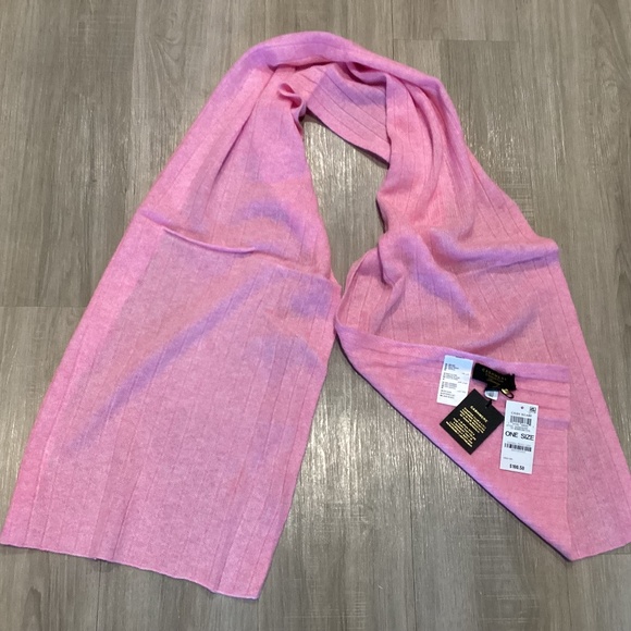 Charter Club Ribbed 100% Cashmere Scarf - Picture 1 of 7